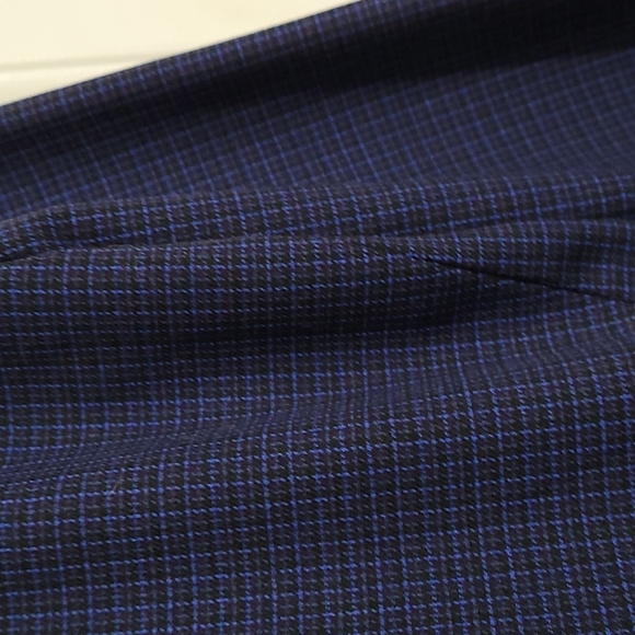 Aritzia Sunday Best Blue Tartine Check Fit and Flare Dress - Picture 7 of 9